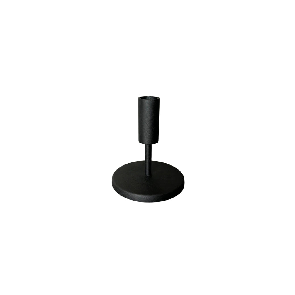 STILL Kandelaar Ijzer Zwart - 12 cm