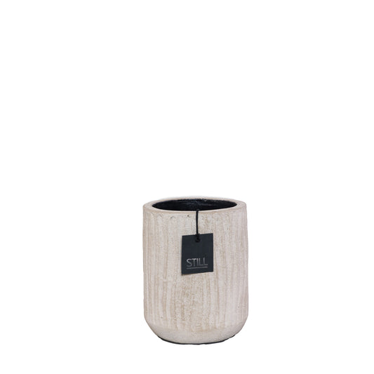 STILL Planter Pot met Ribbels Light - 22x16 cm
