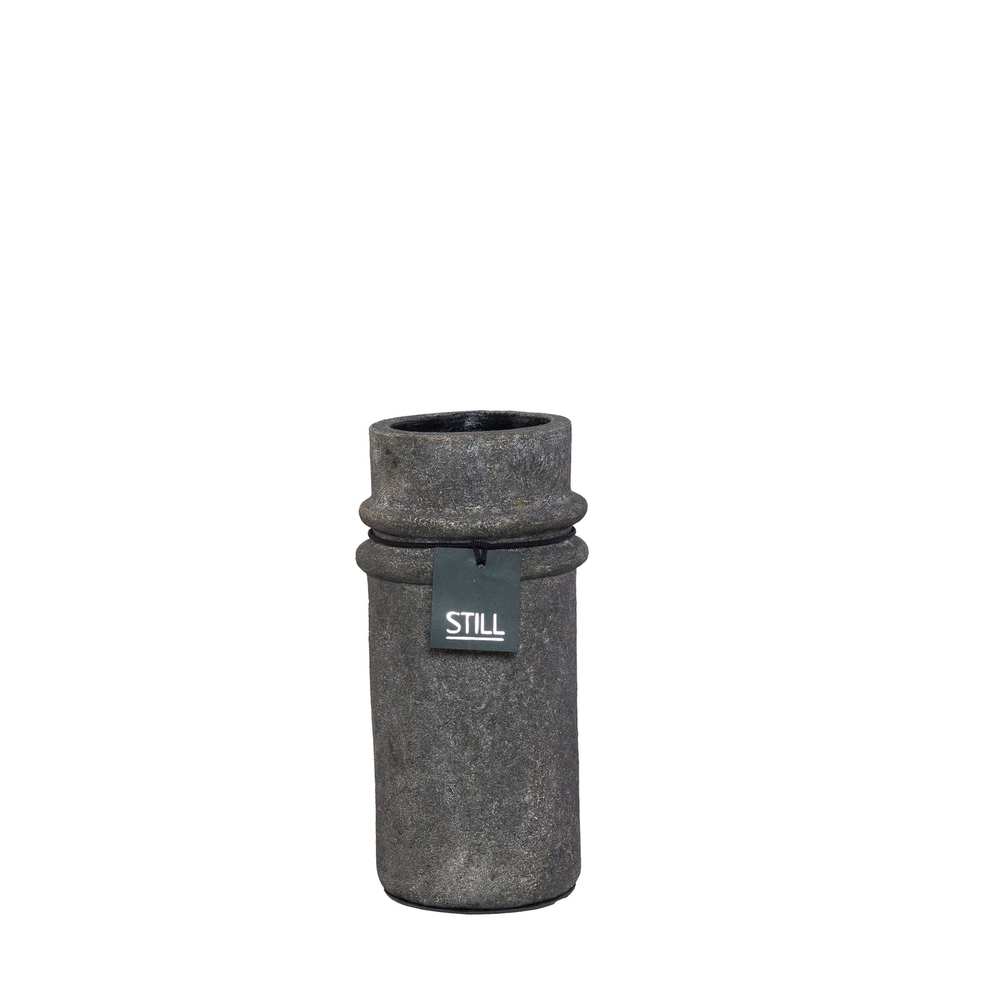 STILL Bamboo Vase met Ribbels Earth - 31x13 cm