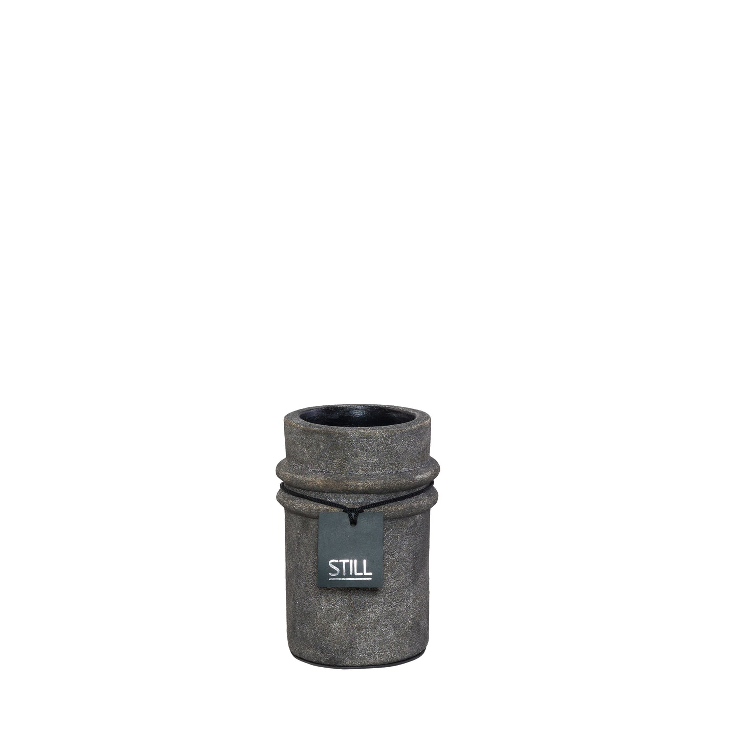 STILL Bamboo Vase met Ribbels Earth - 20x15 cm