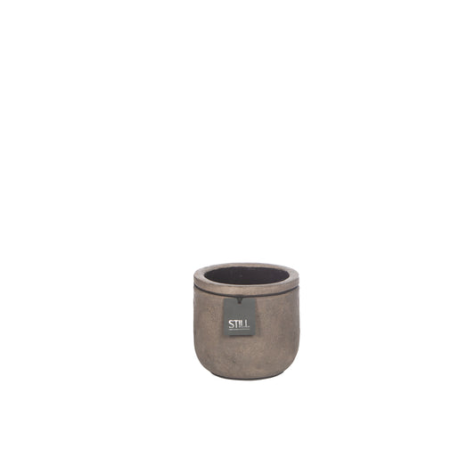 STILL Planter Pot Lijn Dark - 19x18 cm